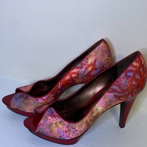 Carlos by Carlos Santana Vibrant Red and Purple Heels